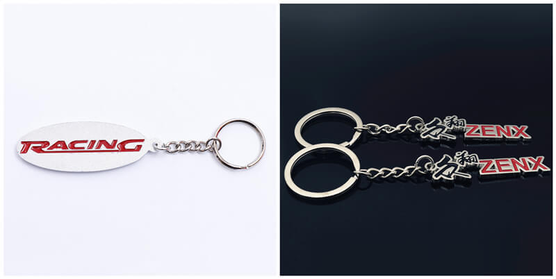 personalized company logo keyrings makers custom word keychains manufacturers